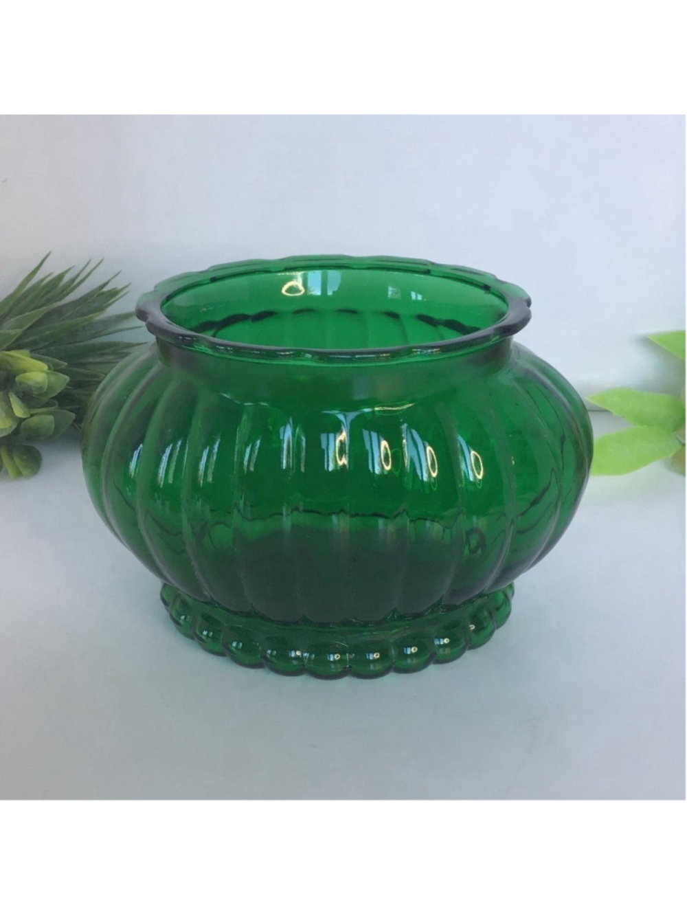 Vintage ARL Co. Emerald Green Oval Planter